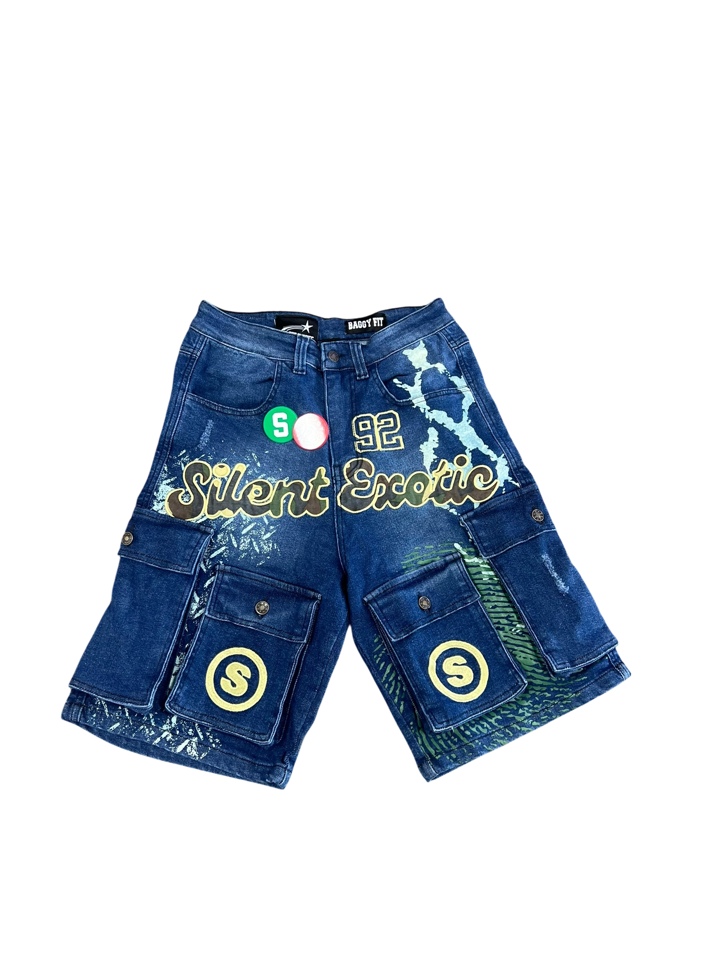 92 SILENT BLUE JORTS