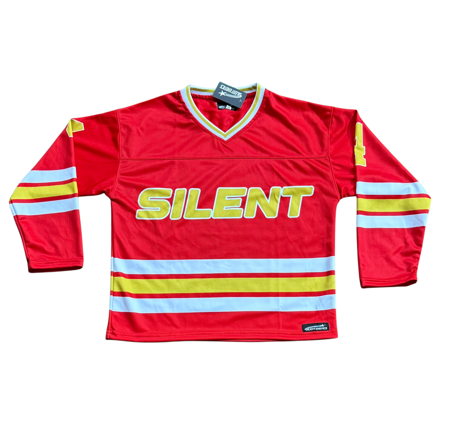 RED SILENT HOCKEY JERSEY