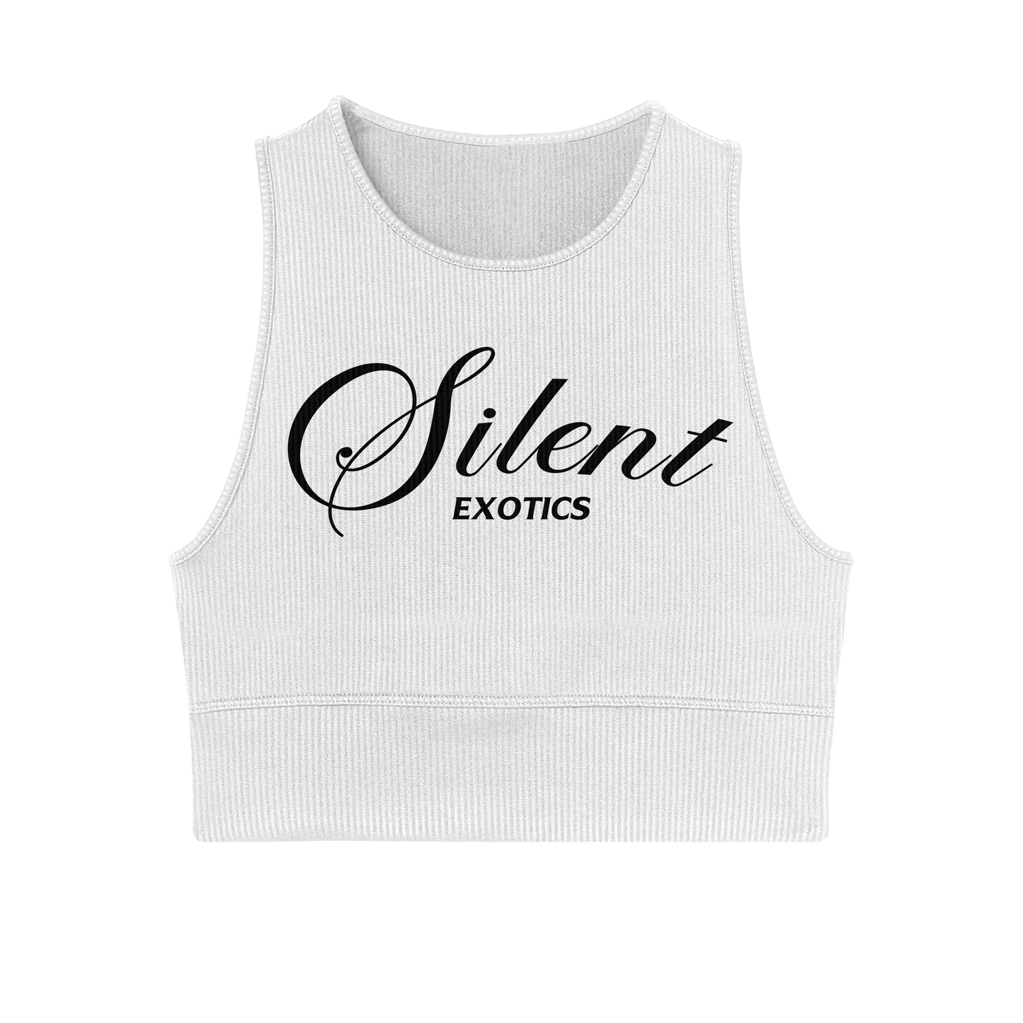 WHITE CROP TANK