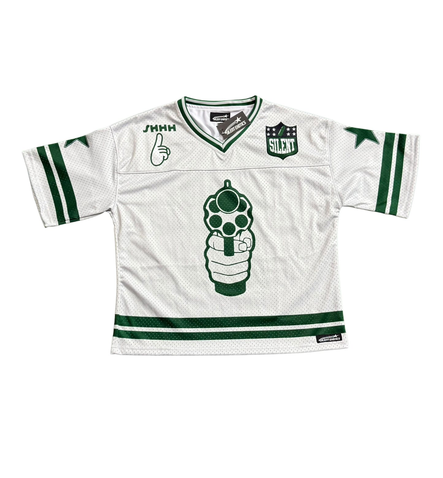 GREEN SILENT FOOTBALL JERSEY