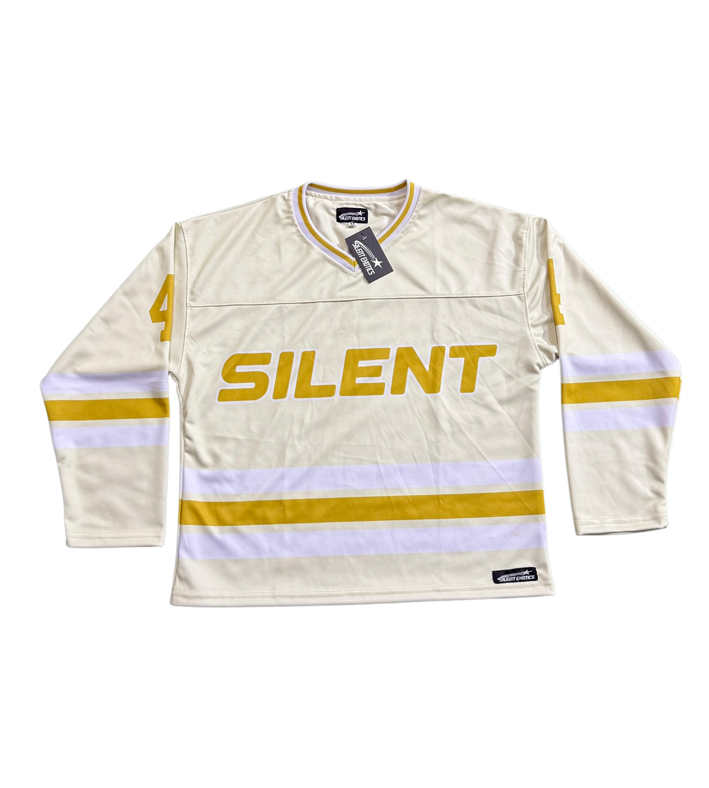 CREAM SILENT HOCKEY JERSEY