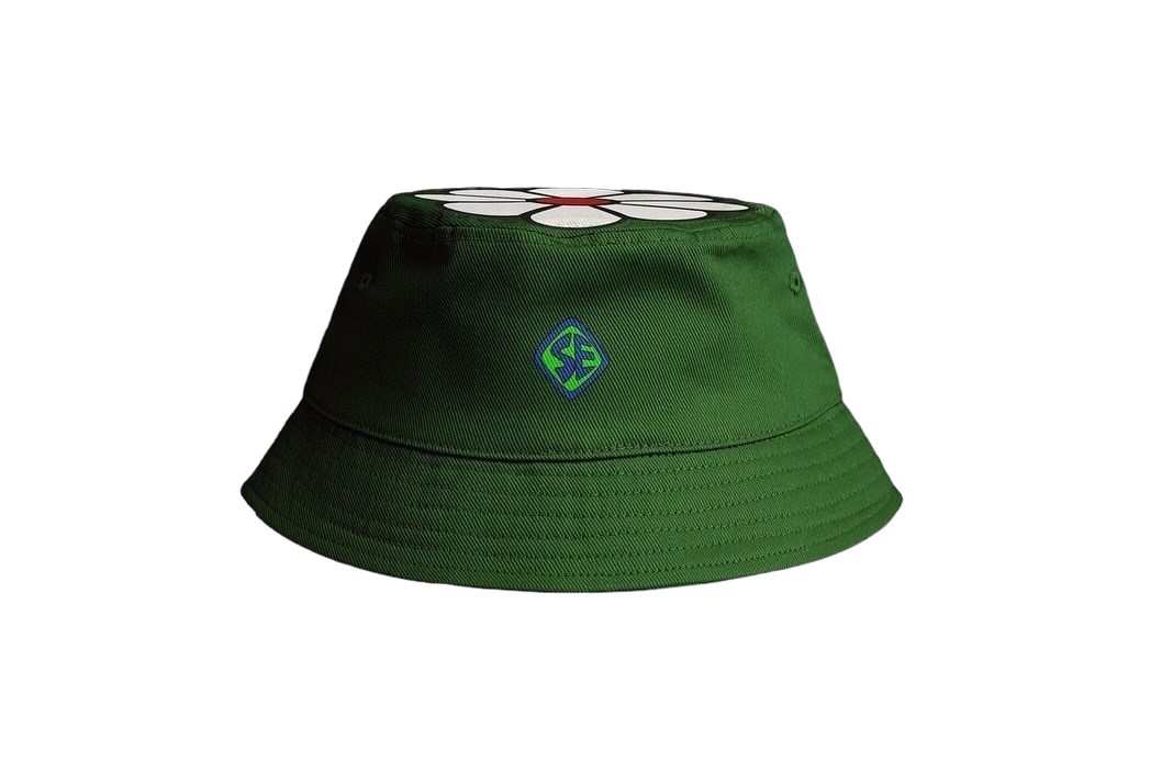 FLOWER BUCKET HAT (GREEN)