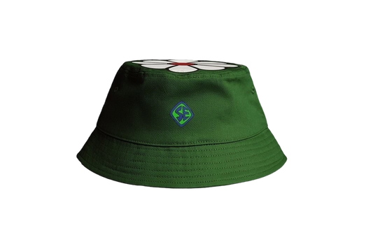 FLOWER BUCKET HAT (GREEN)