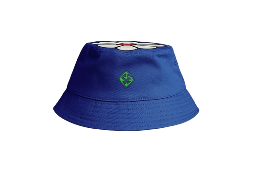 FLOWER BUCKET HAT (BLUE)