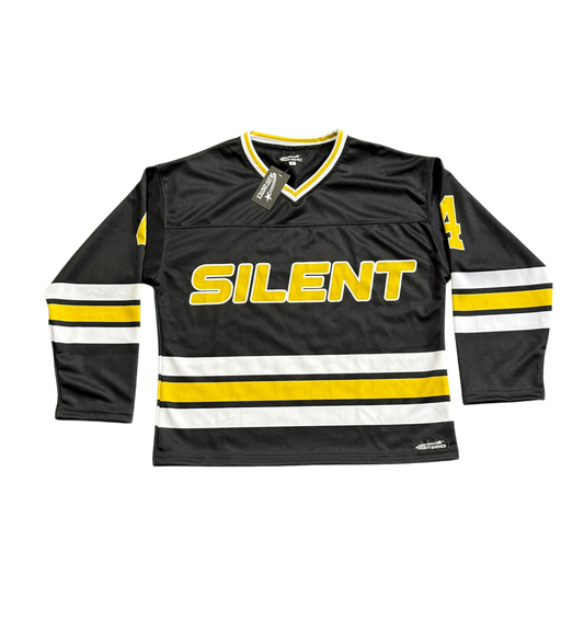BLACK SILENT HOCKEY JERSEY
