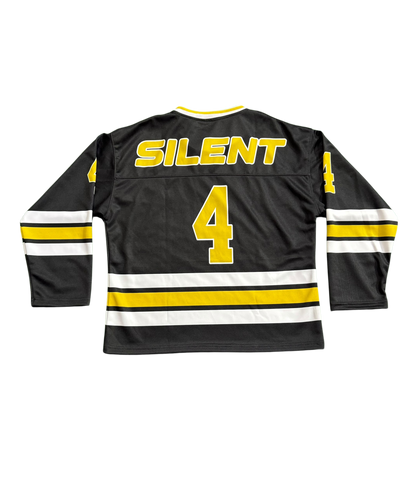 BLACK SILENT HOCKEY JERSEY