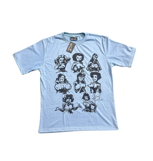 BOOBS TEE BLUE
