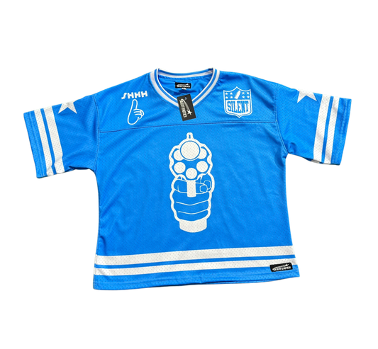 BLUE SILENT FOOTBALL JERSEY