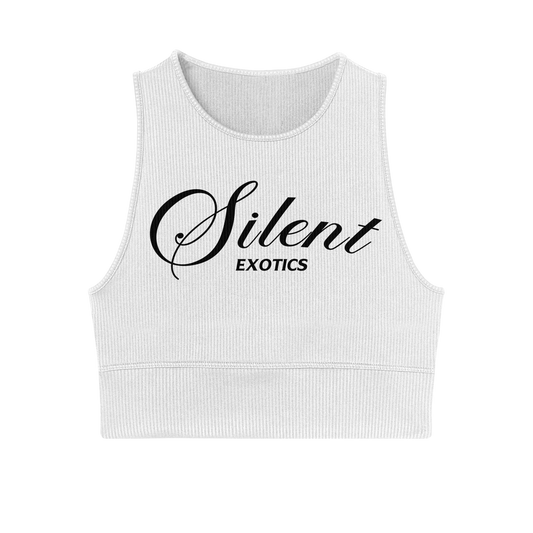 WHITE CROP TANK