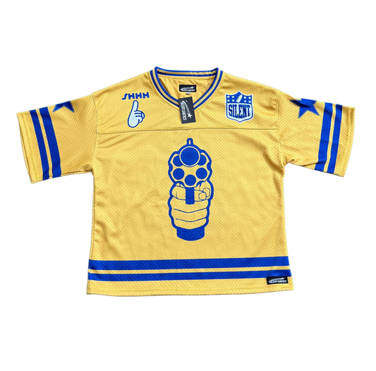 GOLD SILENT FOOTBALL JERSEY