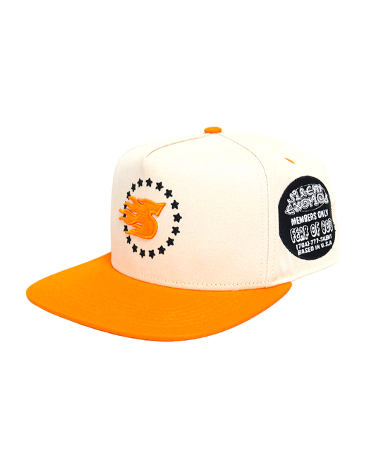 ORANGE SNAPBACK